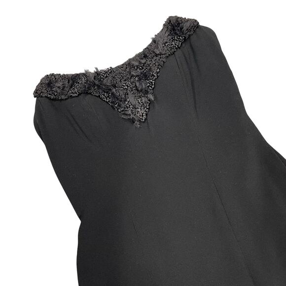 Theia Dress Strapless Full Length Evening Formal Wedding 8 Corset Lined Slimming - Picture 3 of 9